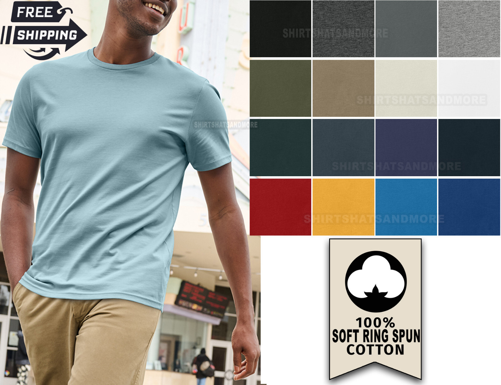 ◆RONRON◆ HEART BASIC PUFF SLEEVE HALF T SHIRT SOFT BLUE HEART BASIC PUFF SLEEVE HALF T SHIRT SOFT BLUE - RONRON 론론