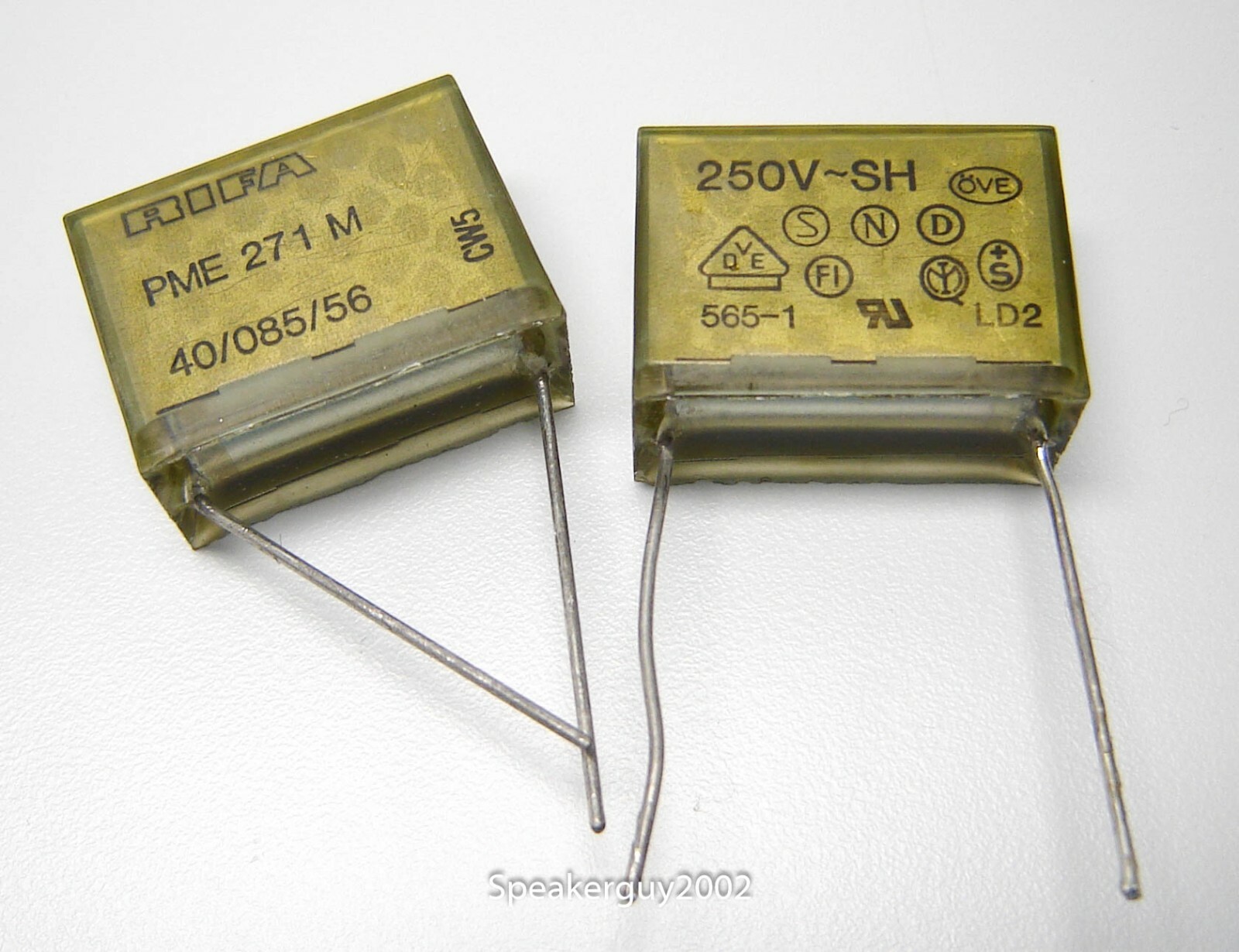 Pair RIFA X2 Capacitors / .47 uf 250 VDC / PME271M -- KT | eBay Pair RIFA X2 Capacitors / .47 uf 250 VDC / PME271M -- KT | eBay