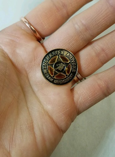 Winchester Ranger Law Enforcement Western Mini Sheriff Badge Pin Lapel  80's?