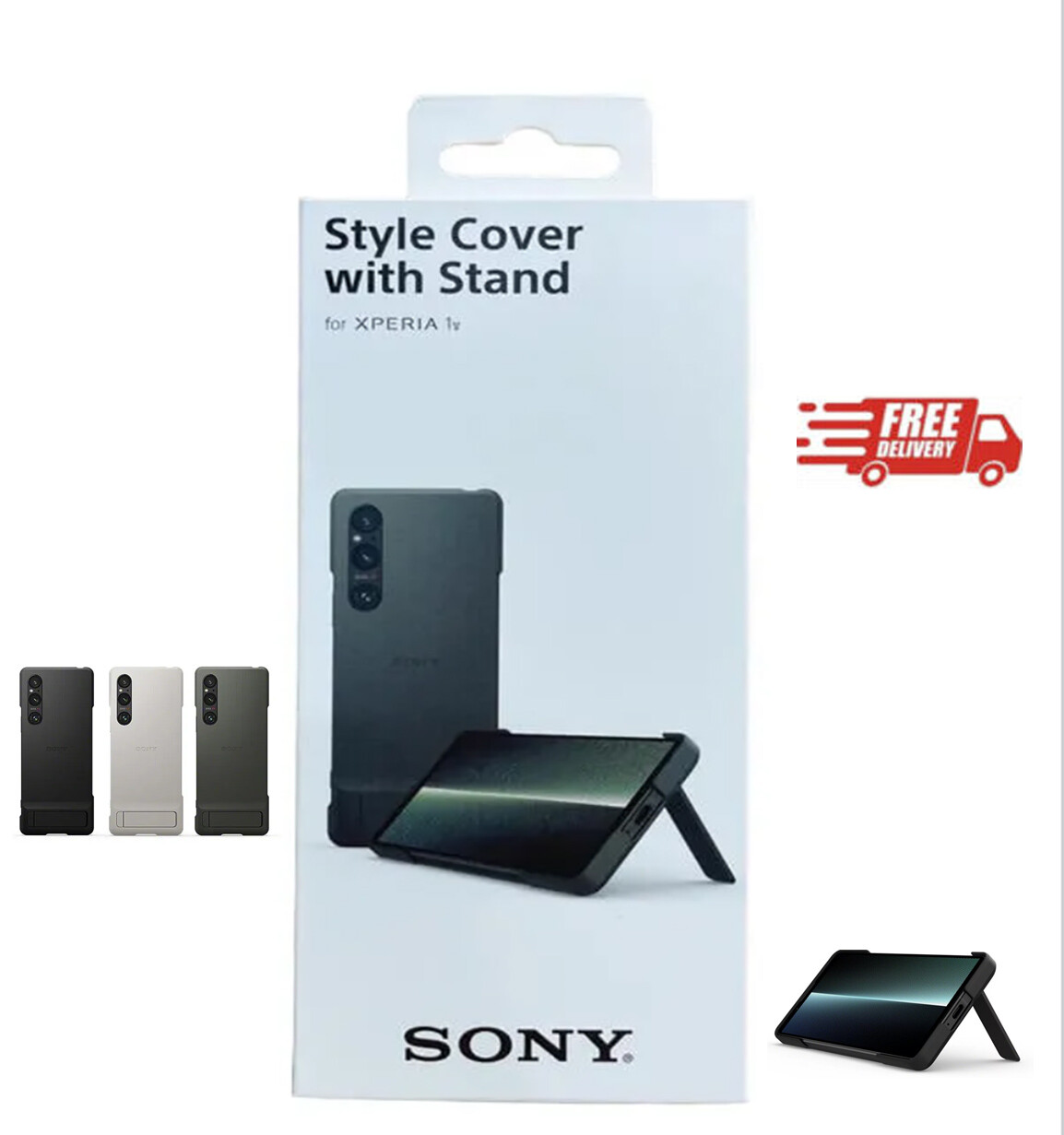 Androidケース Xperia 1 II Style Cover with Stand Genuine Style Cover Case with Stand for SONY Xperia 1 VI
