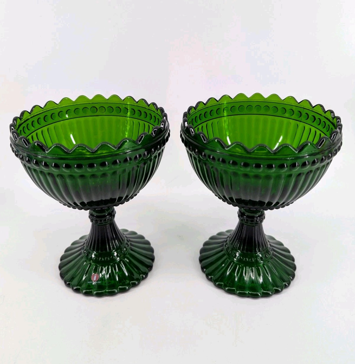 2 Iittala Marimekko Mariskooli Maribowl Glass Goblet Bowl