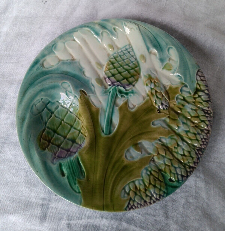 Assiette Ã  Asperges, Artichauts LunÃ©Ville Kg