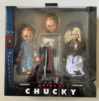 NECA Child's Play Bride of Chucky Movie Tiffany & Chucky 8'' Clothed Figures