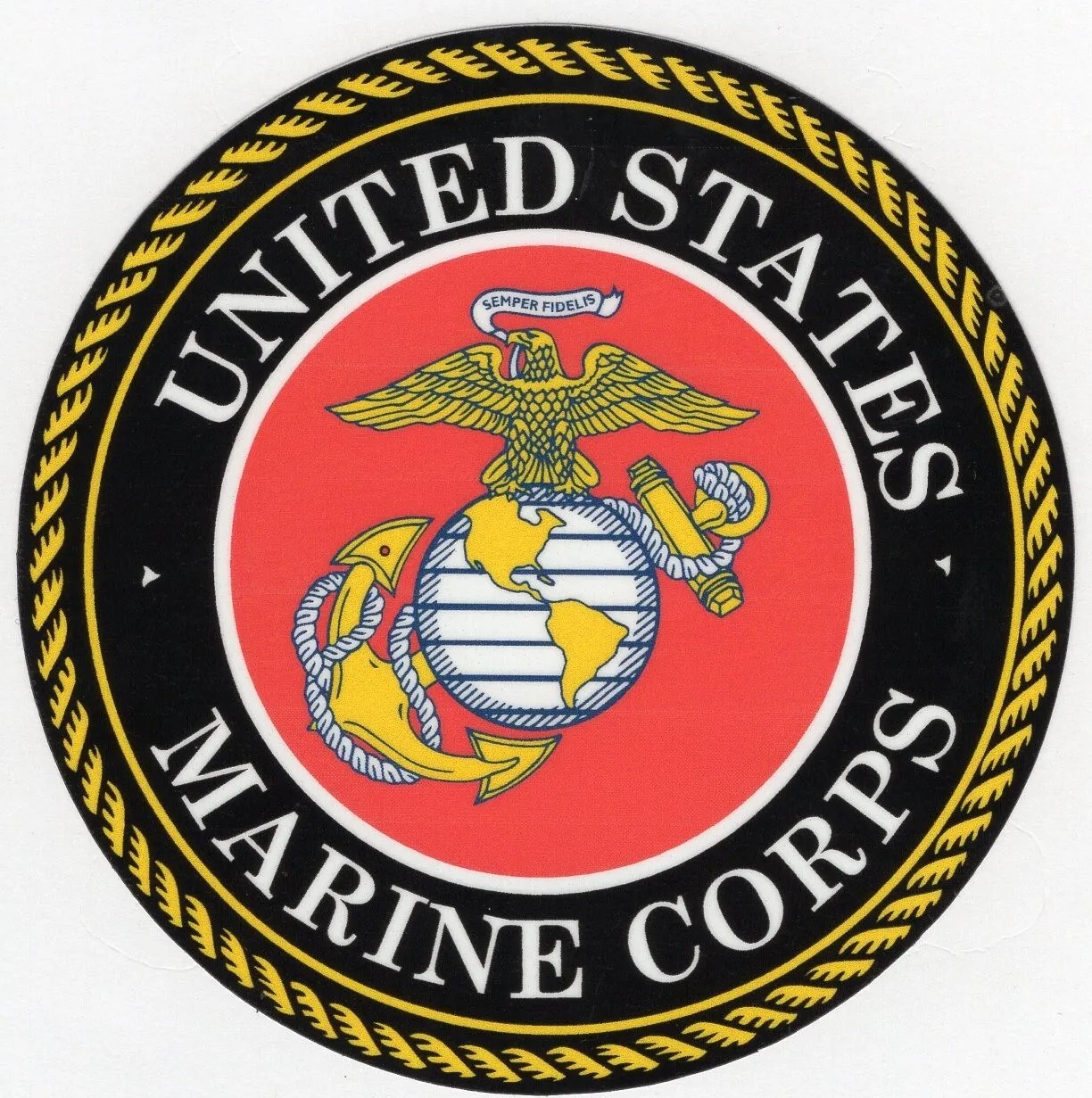 USMC Marine Corps Seal Decal Officially licensed various sizes FREE TRACKING