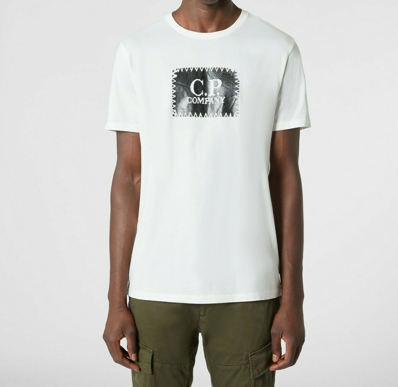 

Мужской трикотаж CPCompany 30/1 Vintage Label Logo NEW AUTHENTIC White 09CMTS204A, Белый, 09CMTS204A