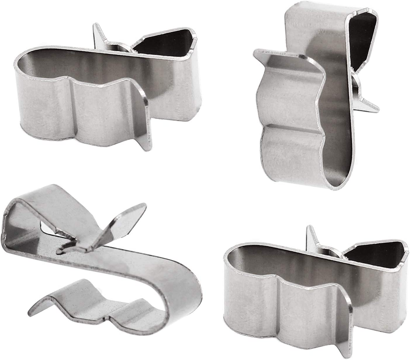 PHITUODA 30Pcs Solar Panel Cable Clips Trailer Wire Clips Stainless Steel, 0.85