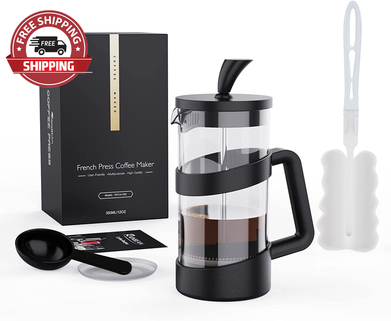 Coffee Maker 12 Oz, Heat Cold Coffee Brewer Camping Coffee Pre