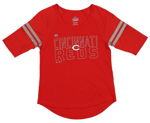 Футболка команды Outerstuff MLB Youth Girls Cincinatti Reds Diamond Division, топ