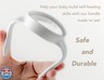 Baby Bottle Handles for MAM, Compatible Bottle Holder for MAM 5oz, 9oz and 11oz Bottles, Easy-Grip, Ergonomic, Slip-Resistant, BPA-Free, Durable, Helps Babies Transition to Independent Drinking, 4-Pack