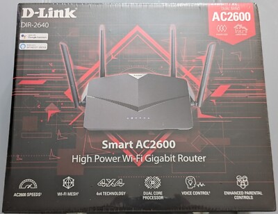 D-Link Router AC2600, Smart, Mesh (DIR-2640)