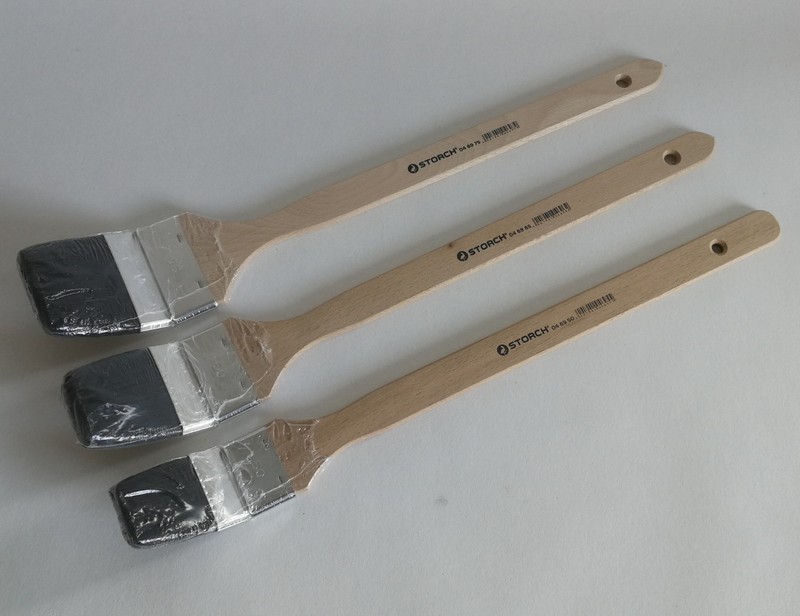 Pinsel HeizkÃ¶Rperpinsel Eckenpinsel Winkelpinsel Premium Schwarze Borste Lack