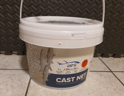 BRAND NEW Ahi 500 Pro Series Mullet 8 Foot Radius 1 Inch Mesh Cast Net
