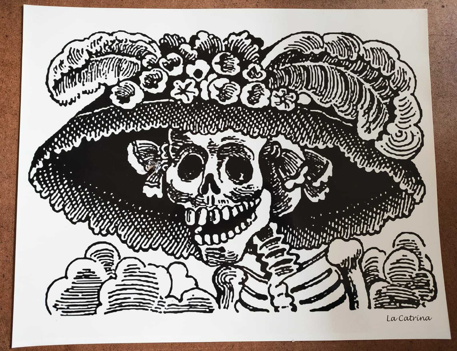 LA CATRINA _ JOSE GUADALUPE POSADA . LITOGRAFÍA OFFSET | eBay