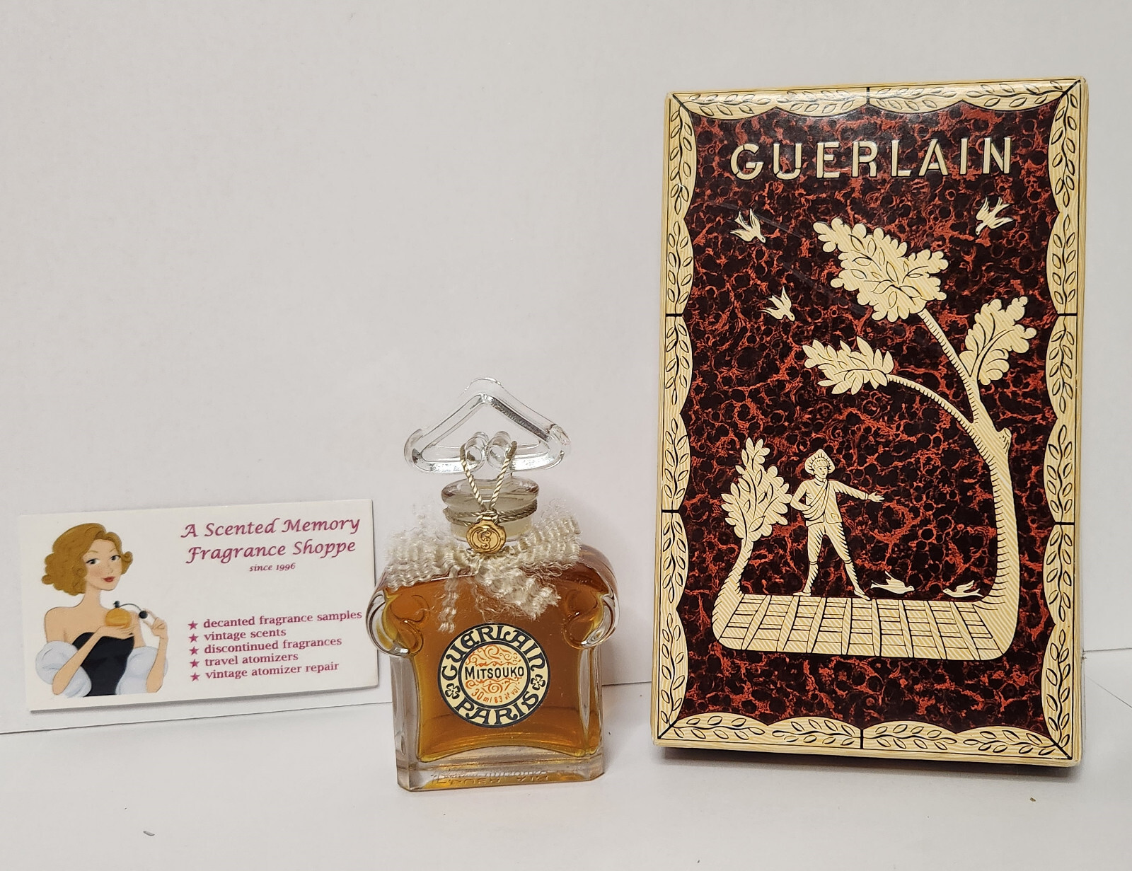 GUERLAIN Mitsouko ボックス付き　ヴィンテージ　ゲラン　ミツコ Vintage Mitsuko Guerlain Paris 1/4 fl oz Perfume in Box