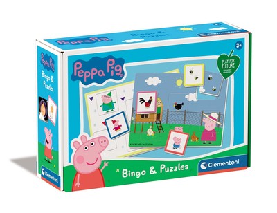 Clementoni - 16351 - Peppa Pig - Bingo - Educational Toys For 3 Years Old, Learn