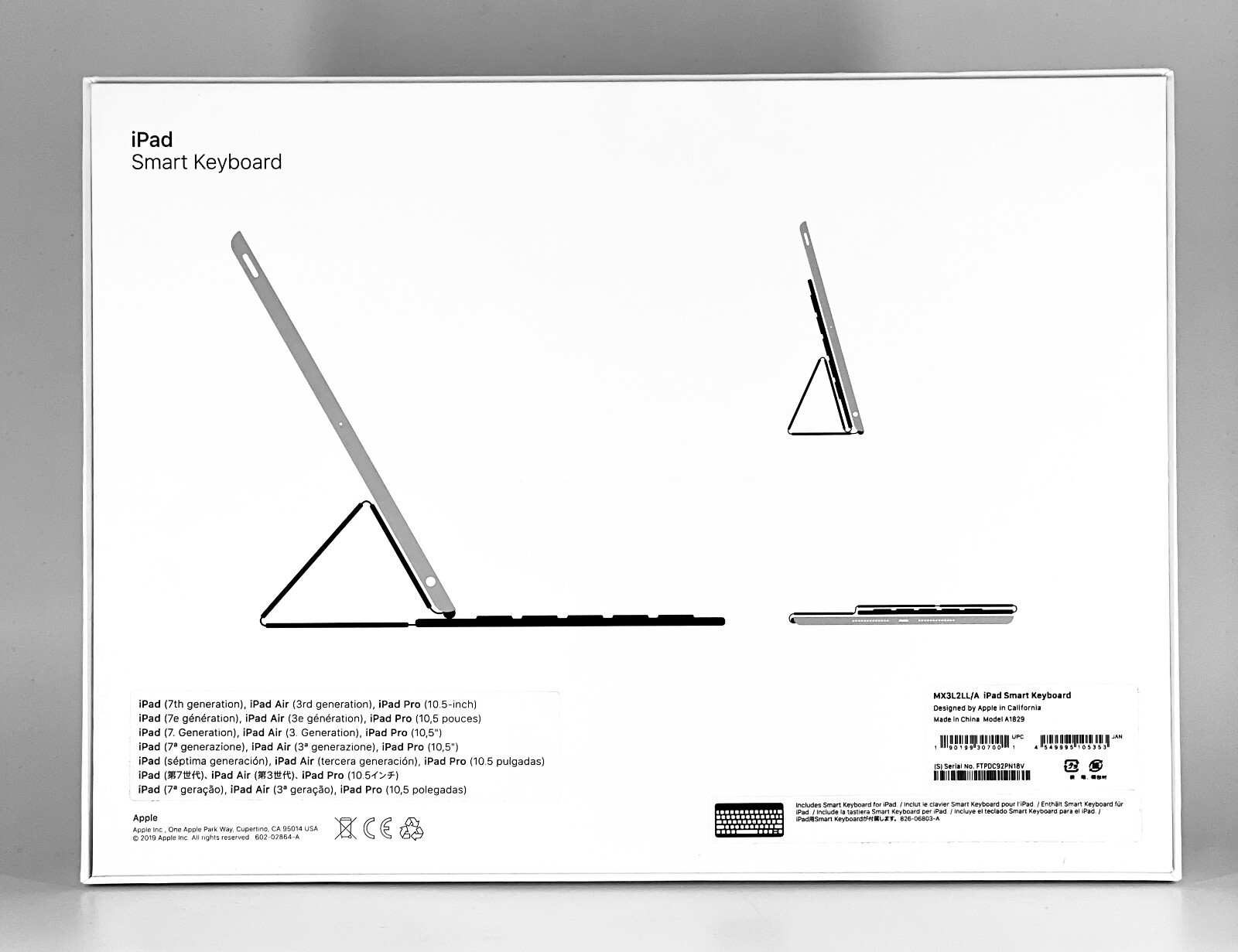 OEM Apple Smart Keyboard for iPad 7th 8th 9th Gen 10.5