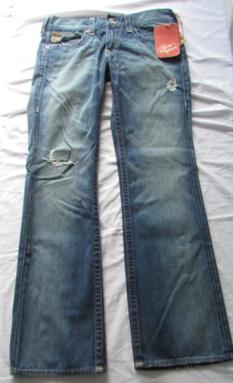 【y2k】TRUE RELIGION WORLD TOUR デニムパンツ 34 Vintage True Religion World Tour Billy Giant Big T Jeans