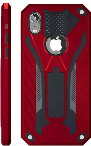 iPhone XR Hard CASE with KICKSTAND RED | eBay