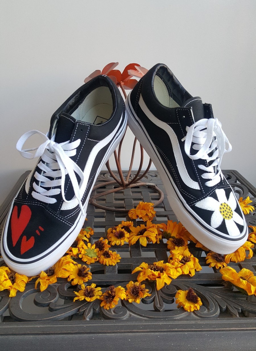 Pre-owned Vans Authentic Gdragon  Old Skool Black Limited Hand Painted Shoes Mens Bigbang