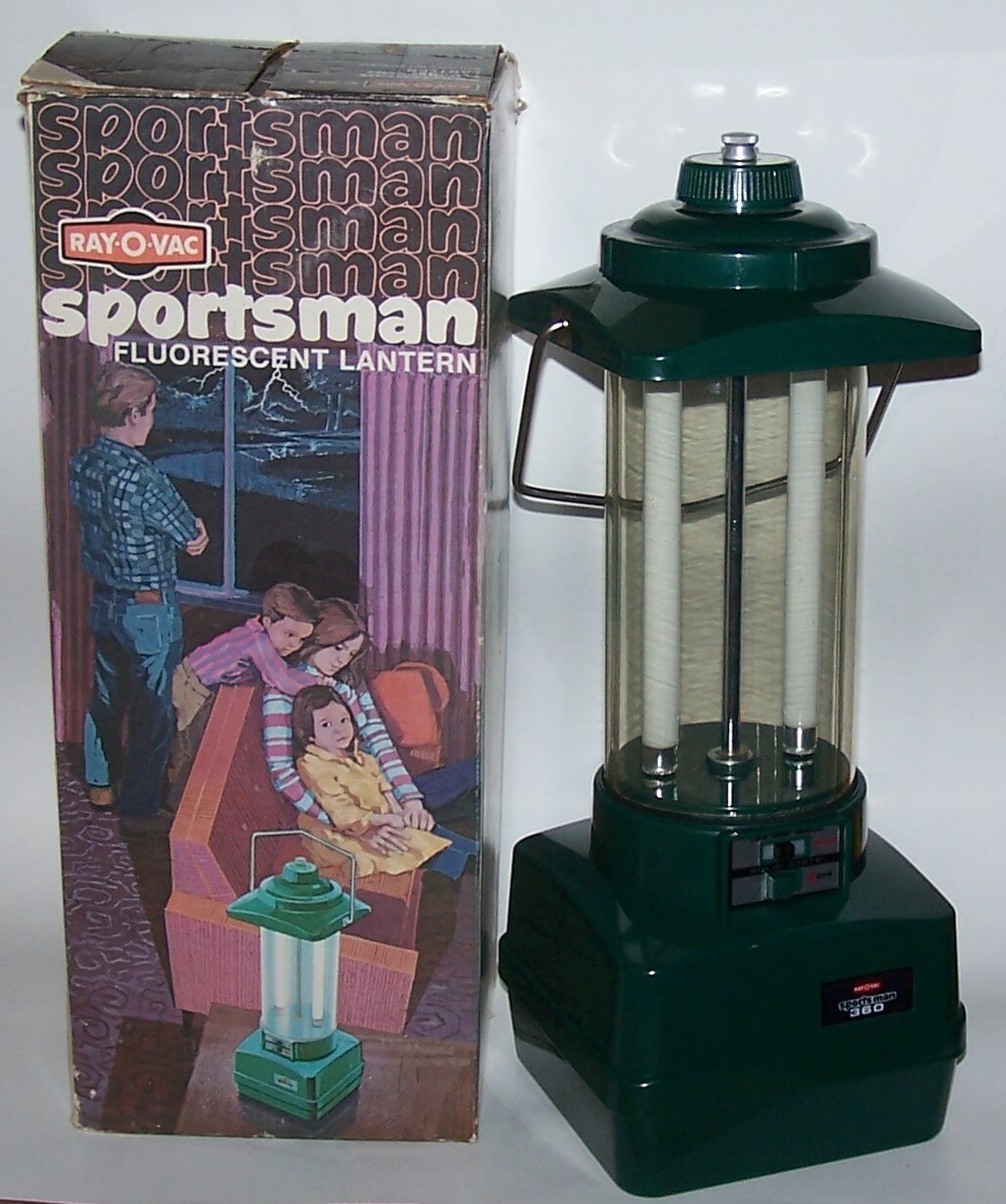 Vintage Rayovac Sportsman 360 Fluorescent Green Lantern in