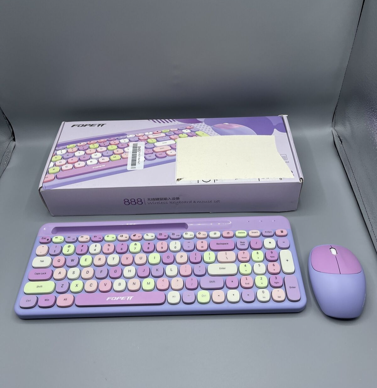 And Mouse Combo Purple Full Size Keyboard