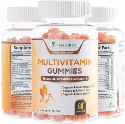 Multi-Vitamin Gummies for Kids & Adults Best Vegan Multivitamin Gummy (Best Children's Gummy Vitamins)