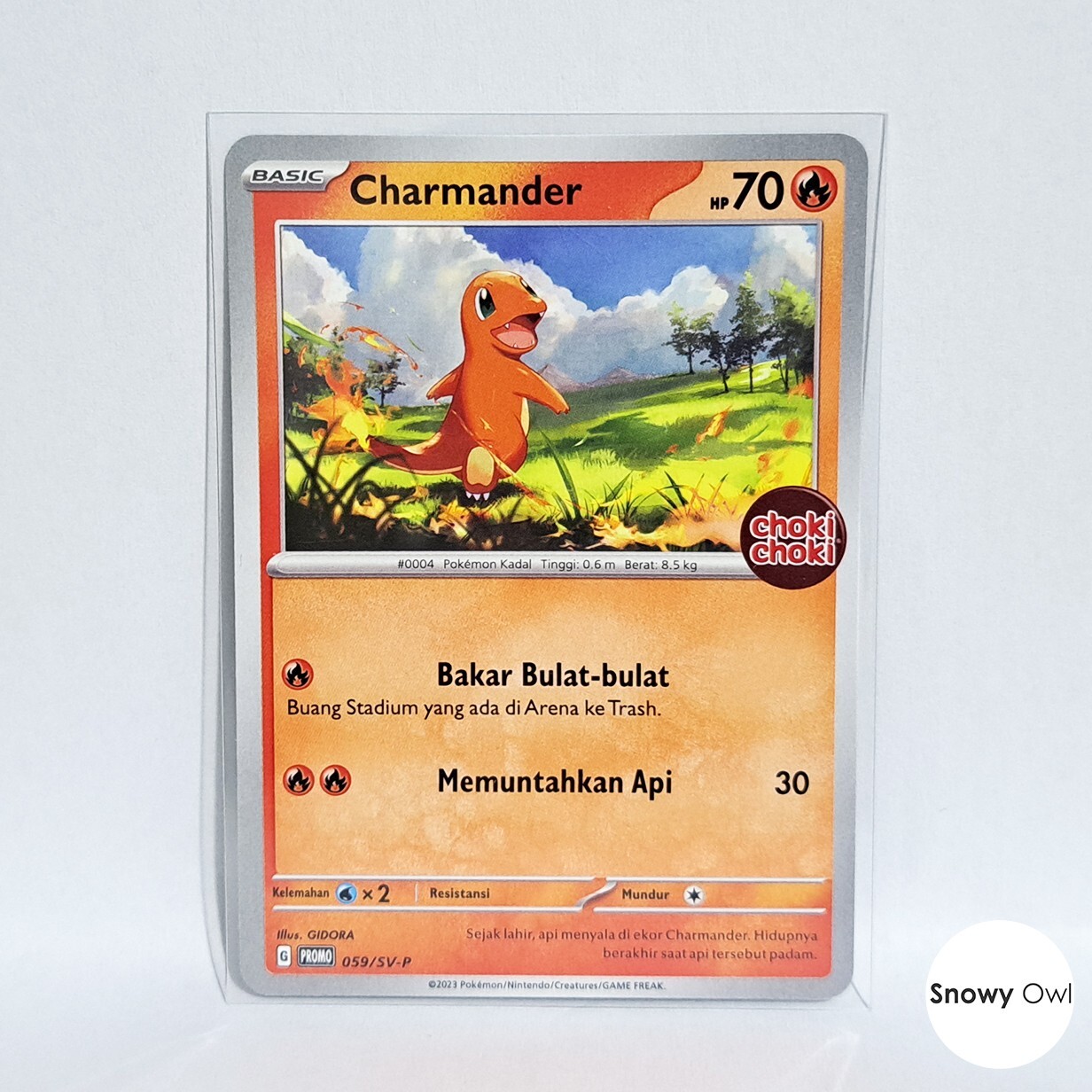 Charmander 059/SV-P Choki Choki Stamp Promo Pokemon TCG Card