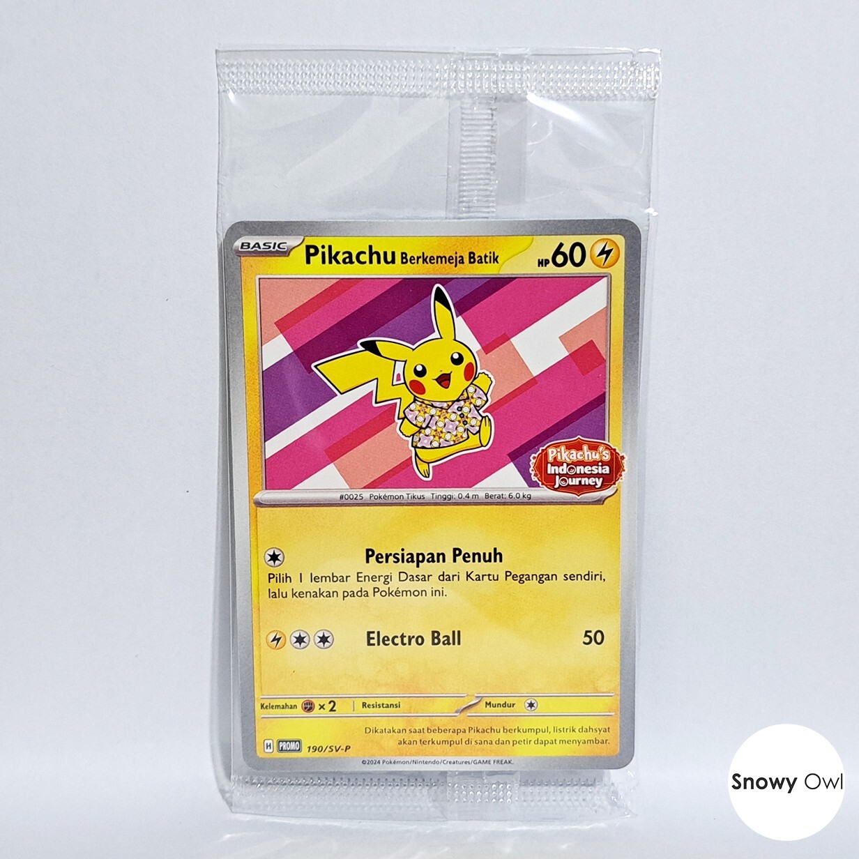 Pikachu Berkemeja Batik Pink V4 Flower 190/SV-P Promo