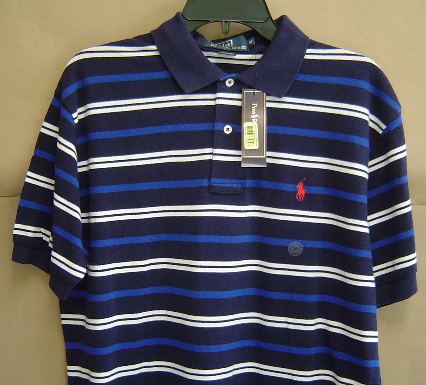 NWT $90 POLO RALPH LAUREN Mens M Classic Fit STRIPED MESH NWT $90 POLO RALPH LAUREN Mens M Classic Fit STRIPED MESH