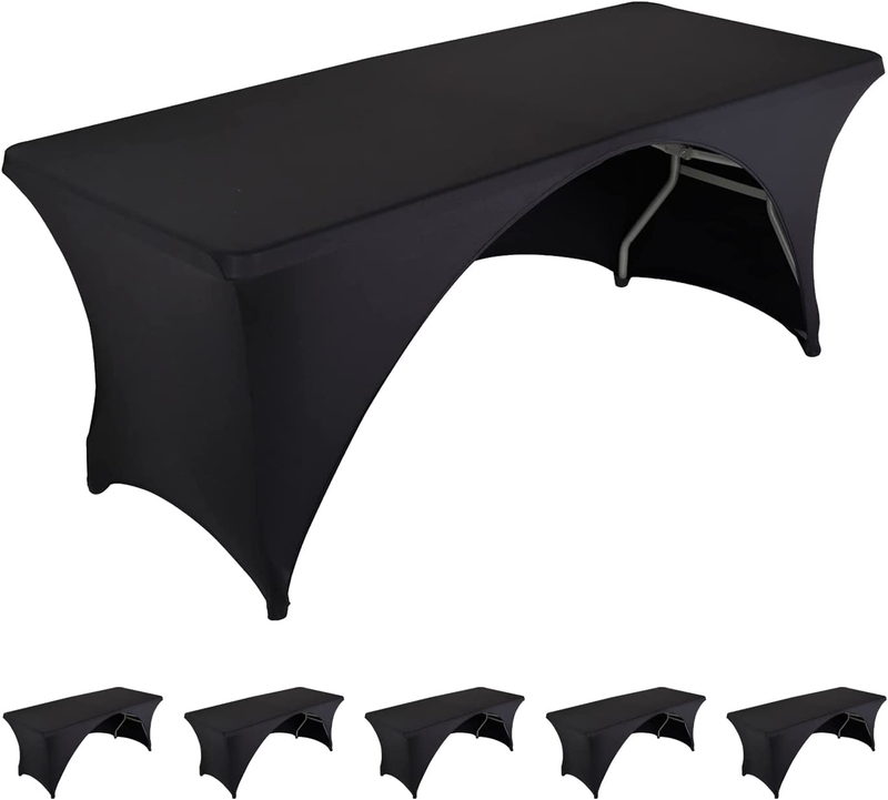 S For 6 Foot Folding Tables,open Back, Spandex/stretch/elast