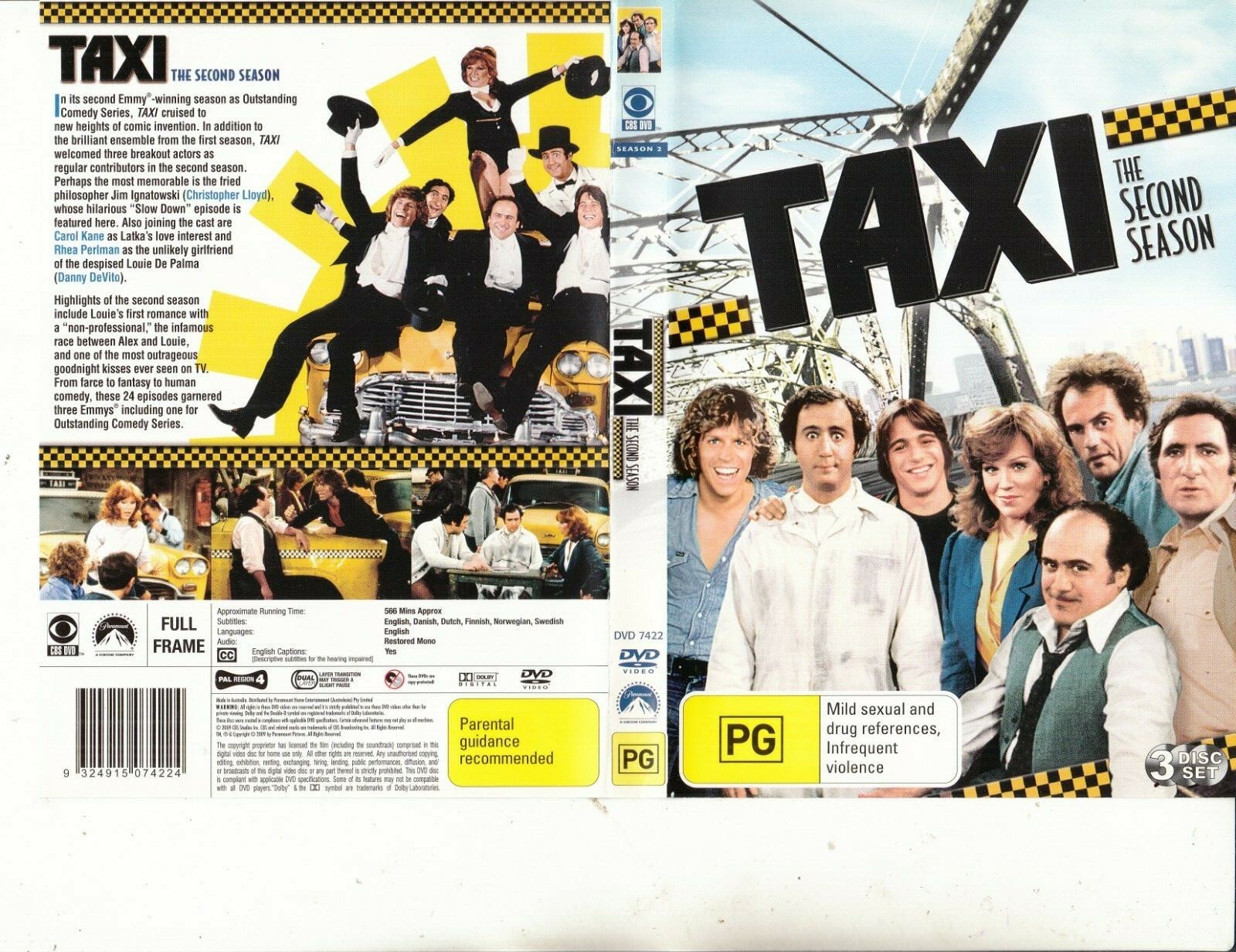 Taxi-1978-TV Series USA-[The Second Season-3 Disc Set]-3 DVD