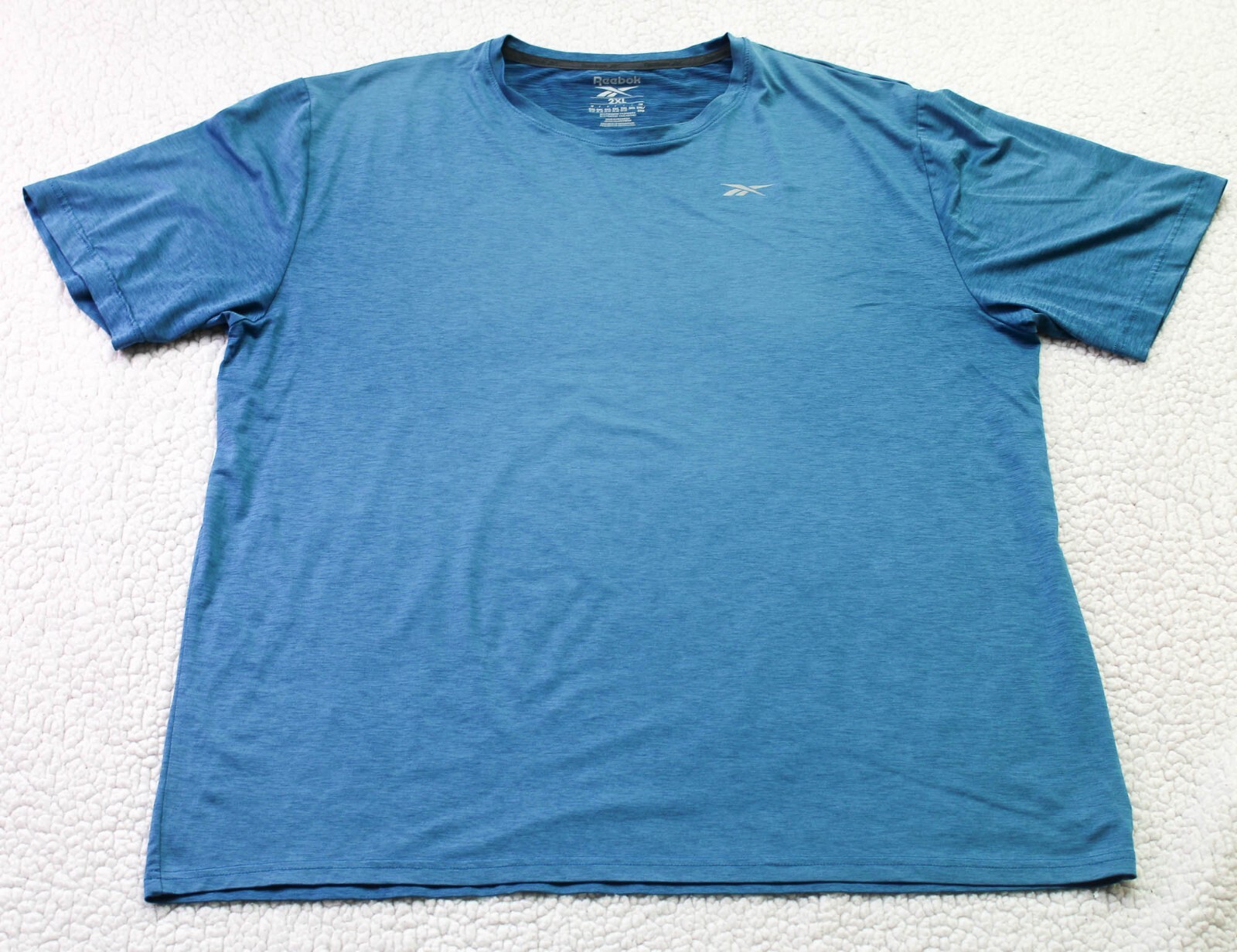 Reebok Speedwick Men's Short Sleeve T-Shirt Light Blue 2XL