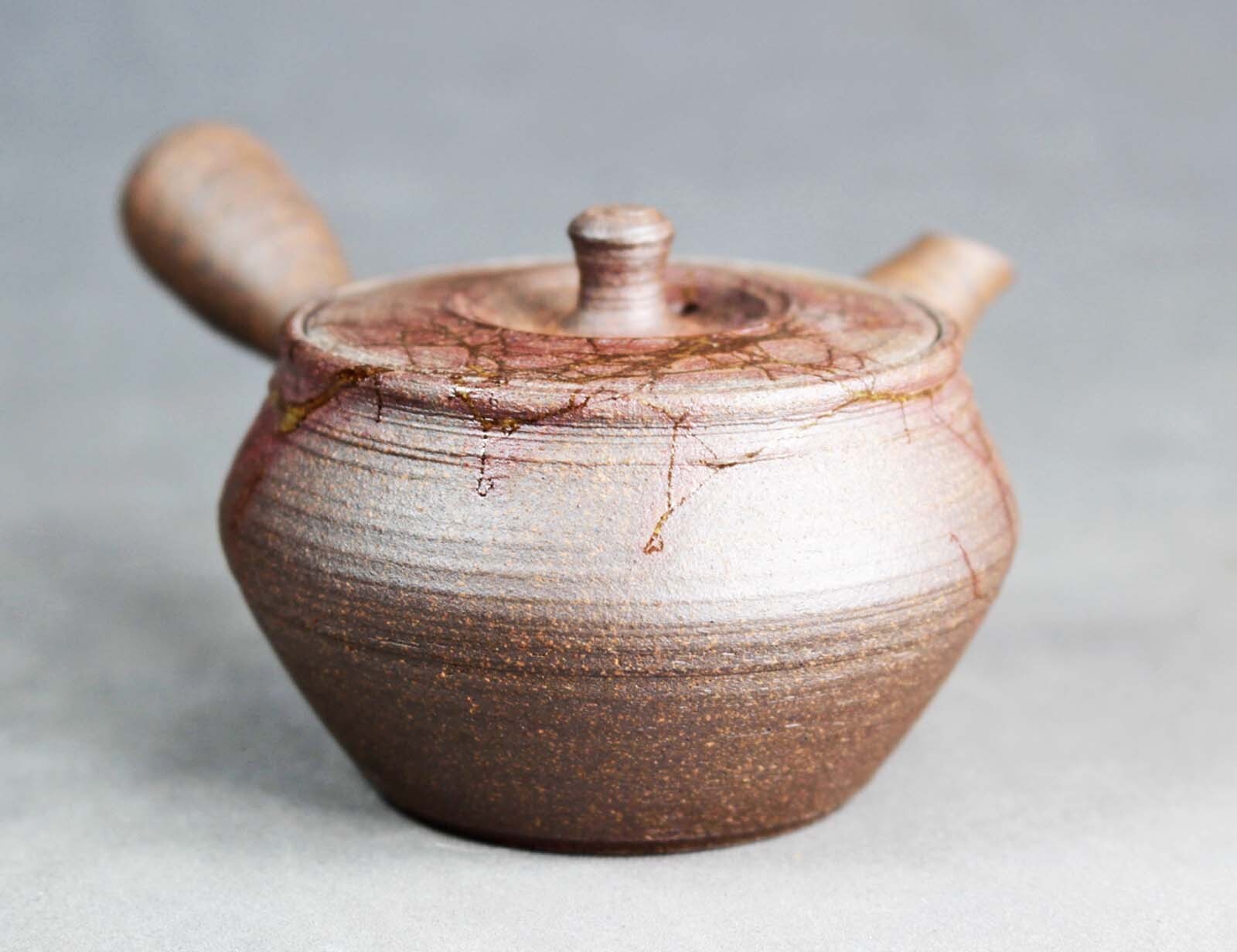 76*67陶芸 香合 鬼面 置物 茶道具 水次 骨董 44-67)*骨董品 置物 陶芸 香合 一角鬼面 鬼置物 茶道具 水次