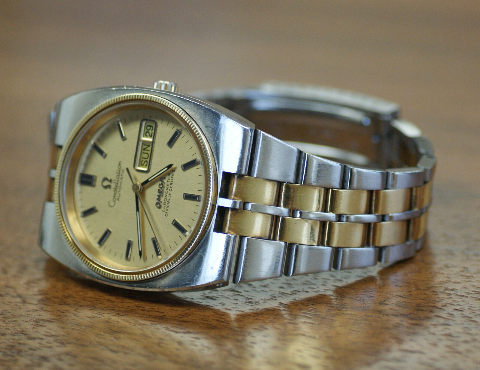 OMEGA Constellation 金属ベルト 時計 OMEGA Constellation 18K Gold & Steel Two Tone Automatic