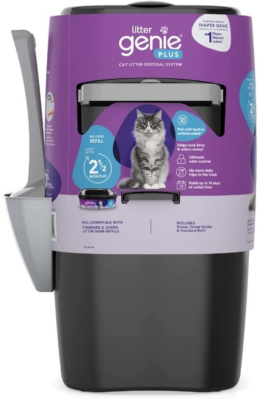 plus Pail (Black) | Cat Litter Waste Disposal System for Odo