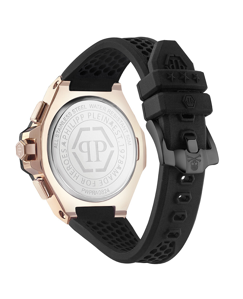 Pre-owned Philipp Plein Men's Watch Analog Quartz Plein Chrono Royal 1 13/16in Pwpra0824
