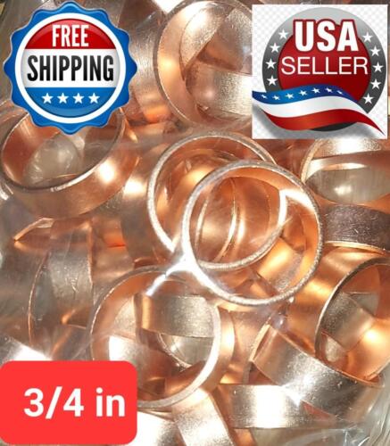 50 pieces 3/4" Pex Crimp Rings  Copper Pex Crimp Rings Bag of 50 copper