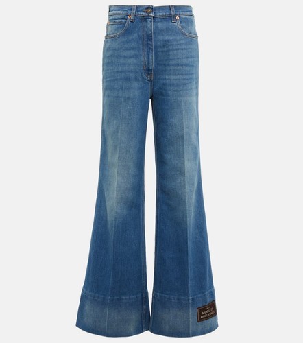 【関税&送料込】Gucci Denim Flare Jeans Gucci Jeans Women 28 Denim Pants Blue Flare Low Waist Eco