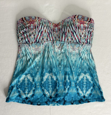 Jantzen Coastline Strapless Tankini Swim Top 8 New