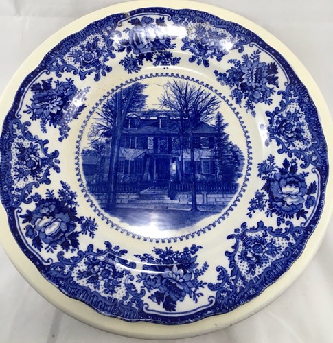 antique Blue & White Adams Plate