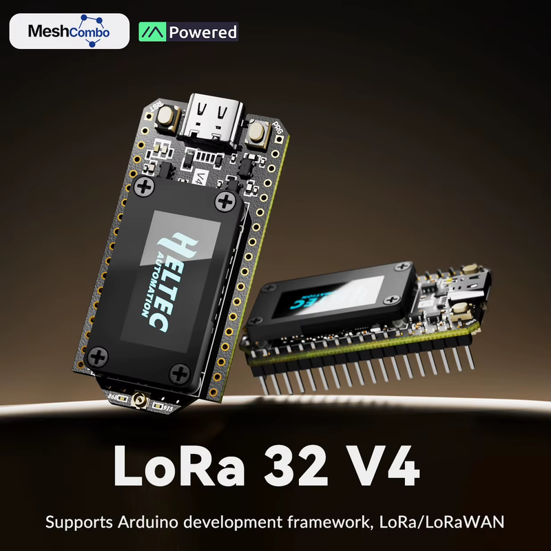 Meshtastic Heltec LoRa 32 V4 ESP32 SX1262 Dev-Board Low Power 0.96inch OLED Sola