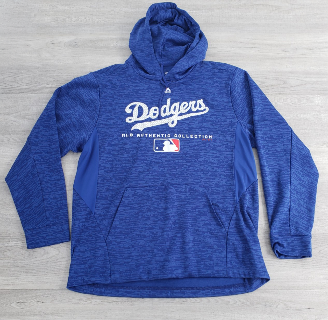MLB Dodgers Hoodie ネイビー Los Angeles Dodgers Baseball Majestic Blue Pullover Sz M