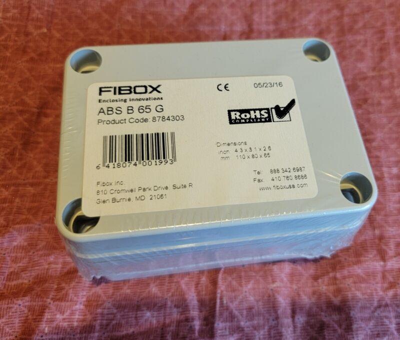 Fibox Abs B 65 G Waterproof Dustproof