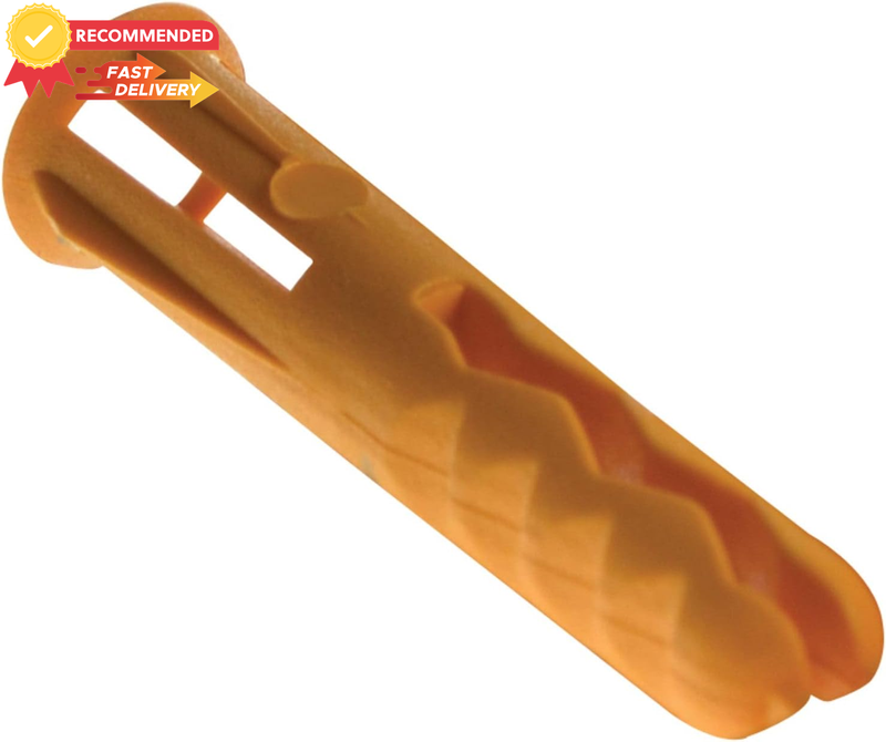 Plasplug SYP501 Supergrip Fixings Yellow 100 Pack Wall Anchors