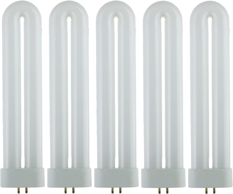 40484-SU T6 Fluorescent U-Shaped Light Bulb, 15 Watts, UV Light, 365Nm Color Wav