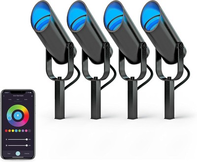 Atomi Smart WiFi LED Spot Lights ? 4-Pack Starter Kit, 400 Lumens 10W, Dimmable,