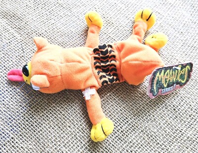 1997 New Meanies Series 1 Splat The Road Kill Cat Plush Beanie Toy