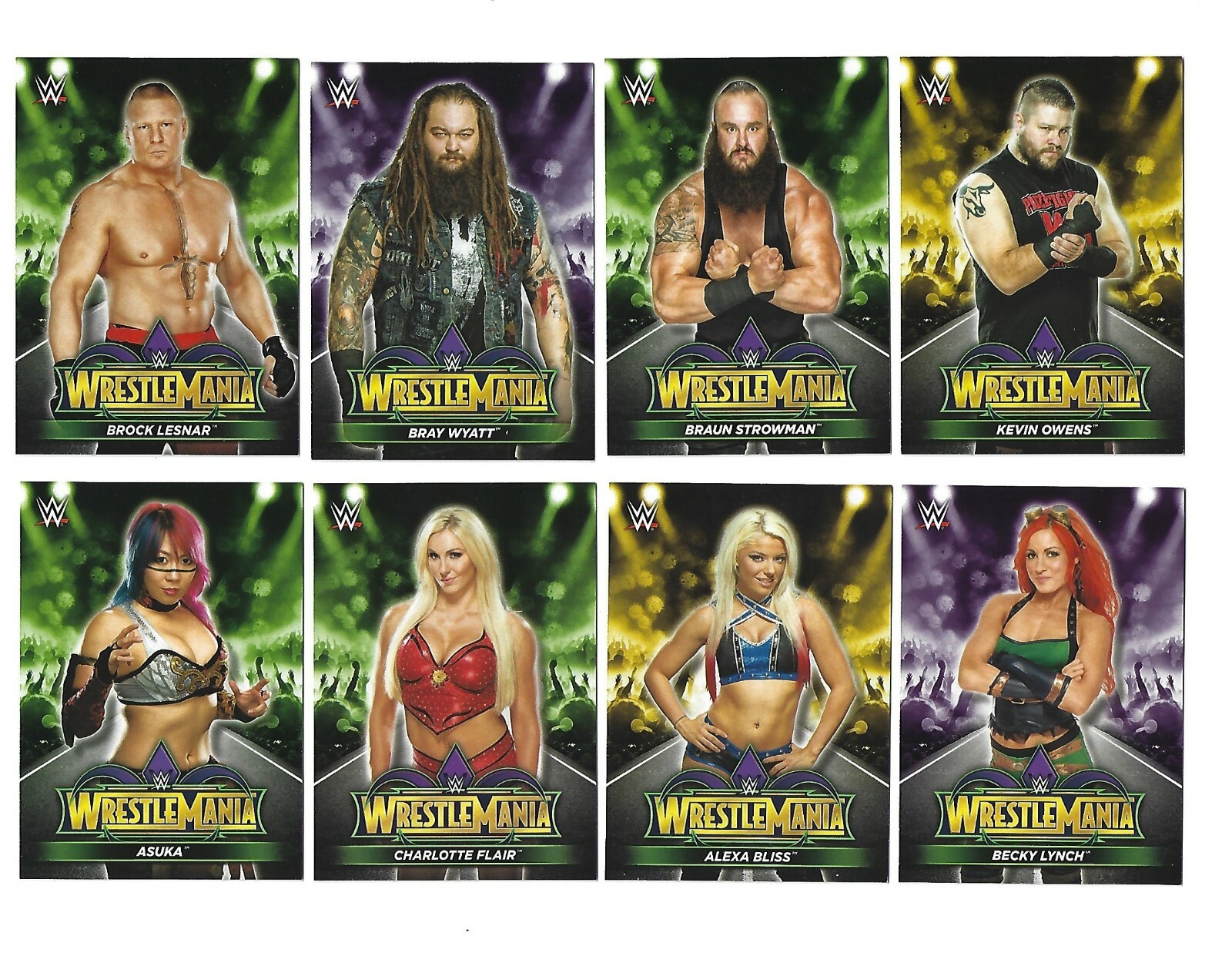 2018 Topps WWE Road To Wrestlemania Wrestlemania 34 Roster