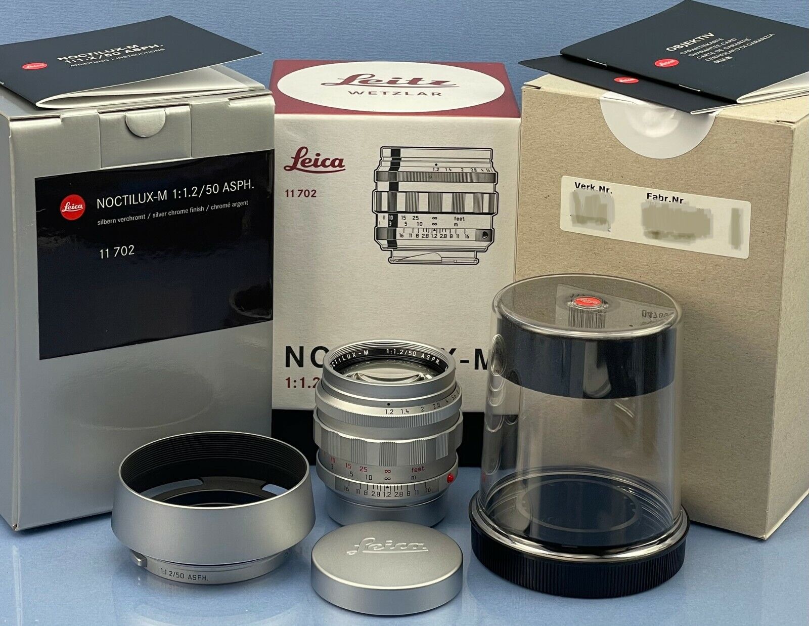 LEICA NOCTILUX-M 50MM F1.2 ASPH LIMITED SILVER CHROME LENS LEICA NOCTILUX-M 50MM F1.2 ASPH LIMITED SILVER CHROME LENS