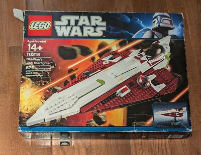 LEGO 10215 Star Wars Obi-Wan's Jedi Starfighter New But Open Box, Box Damage